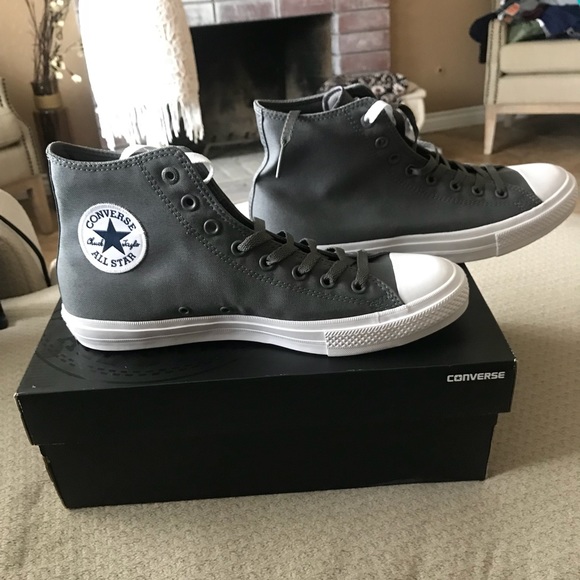 chuck taylor grey high tops